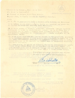 1990 Fidel Castro Signed Document (PSA/DNA)